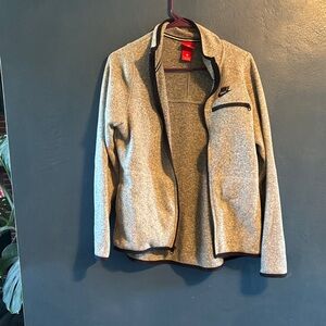 Nike Heather Gray Fleece Jacket
